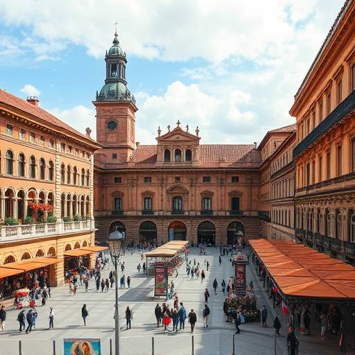 Plaza Mayor de Salamanca, con su arquitectura renacentista y ambiente animado
