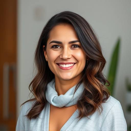 Retrato de Elena Morales, co-fundadora, con una sonrisa c&aacute;lida
